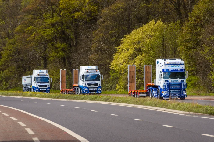 Extensive transport fleet